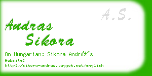 andras sikora business card